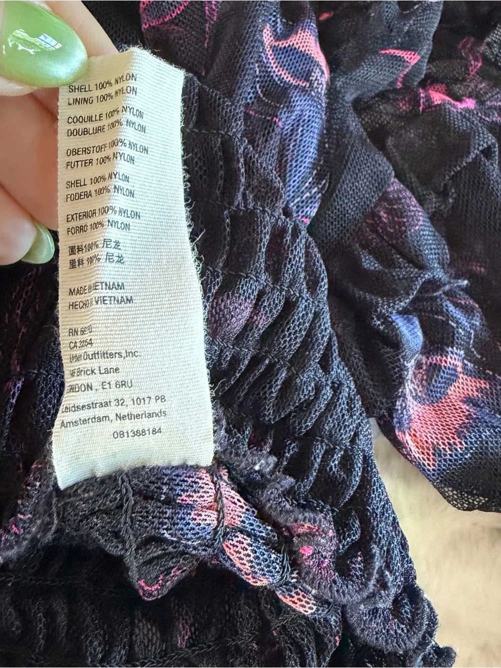 Free People sheer black
